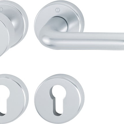 HOPPE set di rose Paris 58/42KV/42KVS/138L Alluminio F1 ( 3000203811 )