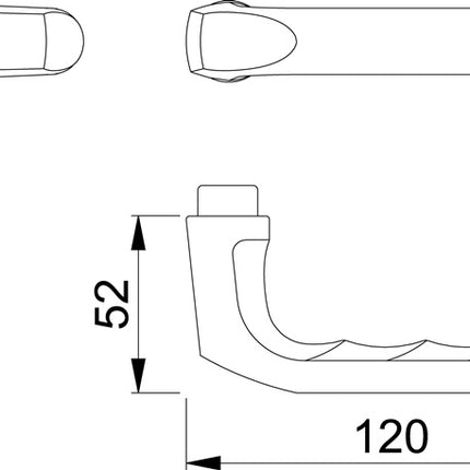HOPPE lever handle pair London 113 Aluminium F4 ( 3000252066 )