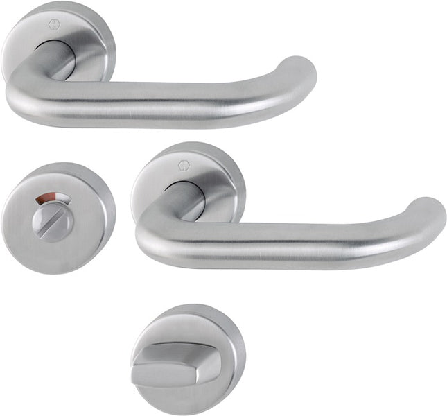 Juego de rosas HOPPE Paris E138/42H/42HKVS acero inoxidable F69 ( 3000203102 )