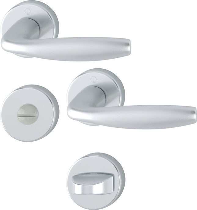 HOPPE rose set New York 1810/42KV/42KVS Aluminium F1 ( 3000203560 )