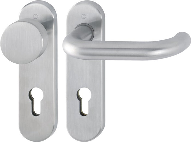 Juego de escudos cortos HOPPE Paris E58/353K/138Z acero inoxidable F69 ( 3000203015 )