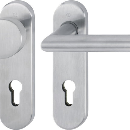 HOPPE short escutcheon set Amsterdam E58/353K/1400Z stainless steel F69 ( 3000203007 )