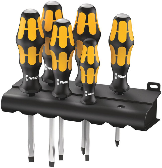 WERA screwdriver set 932/918/6 6-piece slotted / PZD ( 4000827736 )