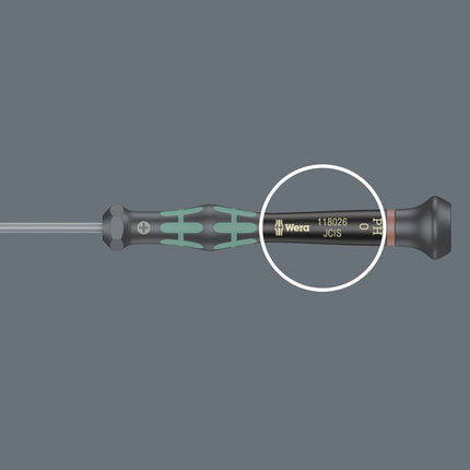 WERA Elektronik-Feinmechanik-Schraubendreher 2054 6-KT. 2 mm Klingenlänge 60 mm ( 4300001795 )