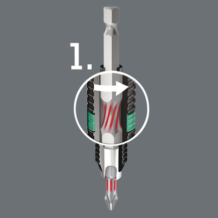 WERA Bit 855/1 BTZ 1/4 ″ PZD 1 Length 25 mm ( 4000829530 )