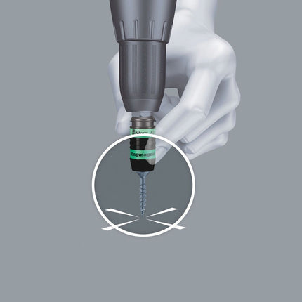 WERA bit holder 887/4 RR Rapidaptor 1/4 ″ F 6.3 1/4 ″ C 6.3 + E 6.3 ( 4000829612 )