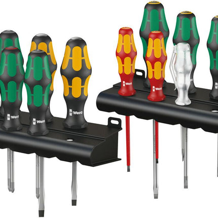 WERA Schraubendrehersatz Kraftform XXL 12-teilig Schlitz / PH / PZD ( 4000827721 )