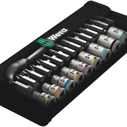 WERA socket spanner set 8100 SA 8 Zyklop 28-piece 1/4 ″ ( 4000821659 )