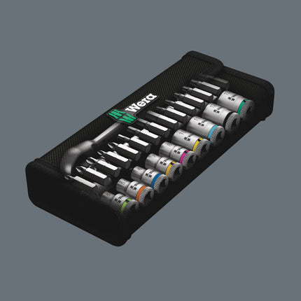 WERA socket spanner set 8100 SA 7 Zyklop 28-piece 1/4 ″ ( 4000821653 )