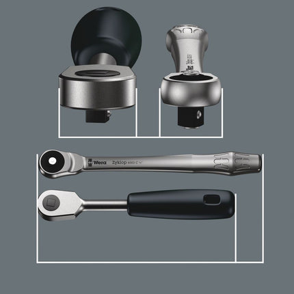 WERA Zyklop Metal Set di 28 pezzi di chiavi a bussola 1/2 ″ ( 4000821658 )