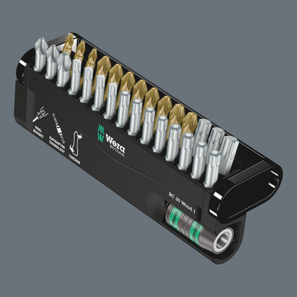 WERA Bit-Check 30 Wood 1 Juego de puntas de 30 piezas ( 4000829033 )