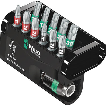 WERA Bit-Check 12 BiTorsion 1 Juego de puntas de 12 piezas ( 4000829019 )