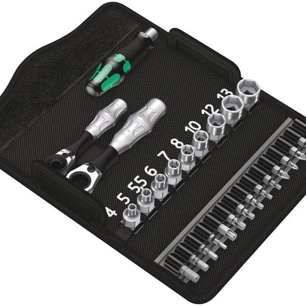 WERA Jeu de clés à douille KK Zyklop Mini 2 27 pièces 1/4 po. ( 4000829906 )