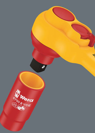 WERA Lever-action reversible ratchet 8007 B VDE 3/8 ″ 80 teeth ( 4000828007 )