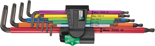 WERA Hex key L-wrench set 967/9 TX XL 9-piece T8 - T40 ( 4000825589 )