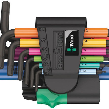 WERA juego de llaves hexagonales en L 950/9 soporte de plástico de 9 piezas ( 4000825555 )