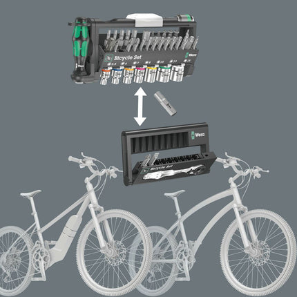 WERA Bicycle Set 3 Set di chiavi a bussola da 41 pezzi ( 4000829862 )