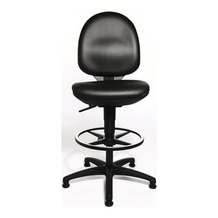 TOPSTAR Tec 50 silla giratoria de trabajo con deslizantes para el suelo + aro para los pies ( 9000454306 )