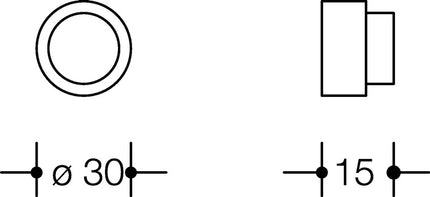 HEWI Wandtürpuffer 611XA / 611XC Edelstahl XA matt ( 3000205865 )