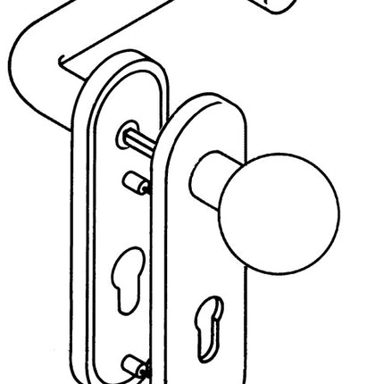 Juego de protección contra incendios HEWI 111R13.113 Plástico 90 D/K ( 3000204165 )