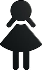 HEWI Symbol Frau 801.91B020 Polyamide colour no. 90 ( 8000645320 )