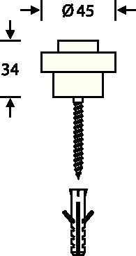 Molla a pavimento FSB 38 3881 Ø 45 mm Altezza 34 mm ( 3316002013 )