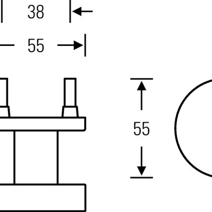 FSB Bouton de porte 23 0829 03400 acier inoxydable 6204 ( 3322002269 )