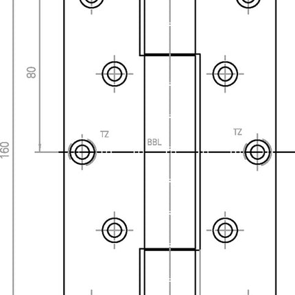 SIMONSWERK object hinge VARIANT VN 2929/160 matt nickel-plated steel / F2 160 kg ( 3000255495 )