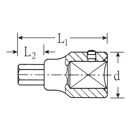 Toma hexagonal STAHLWILLE 59 3/4 ″ ( 4000826471 )