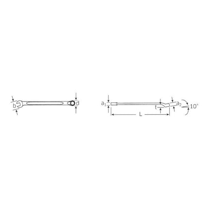 STAHLWILLE Ringmaulschlüssel OPEN-BOX 14 SW 10 mm Länge 165 mm ( 4000826041 )