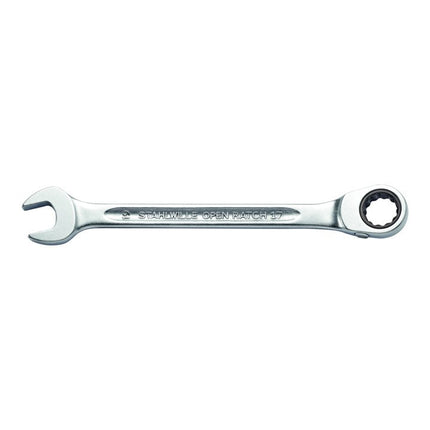 STAHLWILLE OPEN-RATCH 17 Chiave a cricchetto aperta 16 mm di larghezza tra le punte Lunghezza 215 mm ( 4000826071 )
