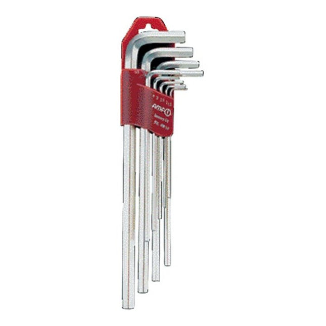 Juego de llaves hexagonales en L AMF 911L-HM9D Soporte de plástico de 9 piezas ( 4000825384 )