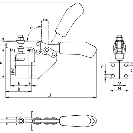AMF Waagrechtspanner Nr. 6833 Größe 2 ( 4123660120 )