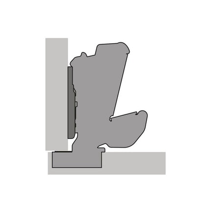 HETTICH Sensys 8657i wide-angle hinge with integrated cushioning THS 55 ( 8000612699 )