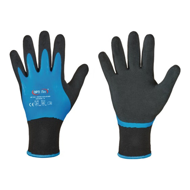 Guantes OPTIFLEX invierno Aqua Guard talla 9 negro/azul ( 8000140393 )