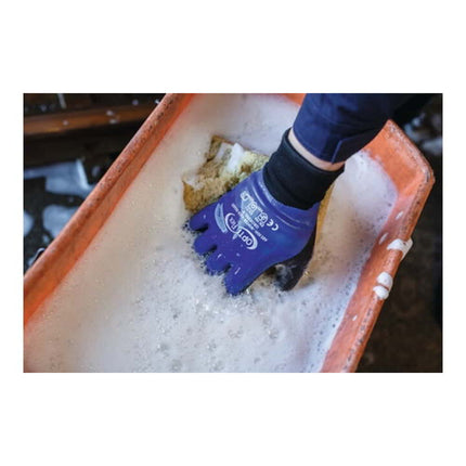 Guantes OPTIFLEX invierno Aqua Guard talla 9 negro/azul ( 8000140393 )