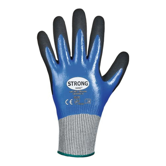 STRONGHAND guantes de protección contra cortes Delano talla 8 azul oscuro/negro ( 4000371833 )