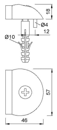 KWS Türpuffer 2001.31 Höhe 18 mm ( 3000258199 )