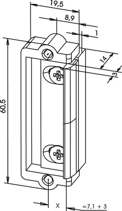ASSA ABLOY Elektrozaczep część zamienna 1410 uniwersalny ( 3000251805 )