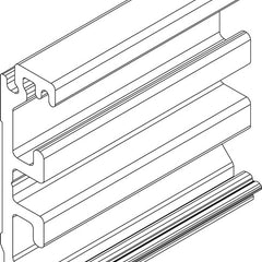 GEZE Zargenausgleichsprofil Wandmontage Aluminium EV1 3000255377  1 - toolbrothers