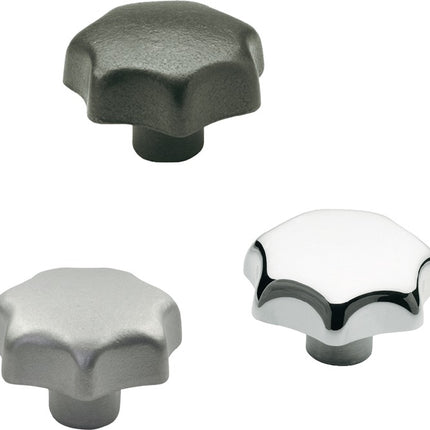GANTER pomo estrella DIN 6336 con casquillo roscado ( 4601000858 )
