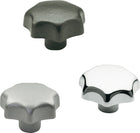 GANTER pomo estrella DIN 6336 con casquillo roscado ( 4601000858 )