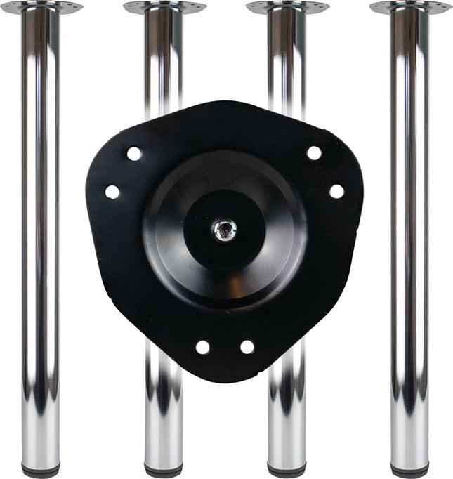 BMB Tischbein-Set Chrom poliert 80 mm Höhe 870 mm ( 3000273151 )