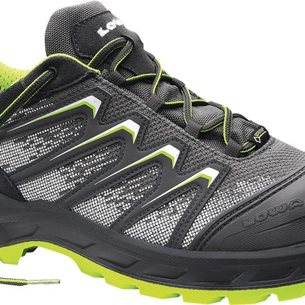 LOWA Sicherheitsschuh Larrox Work GTX grey Lo Größe 43 grau/grün ( 8000468868 )