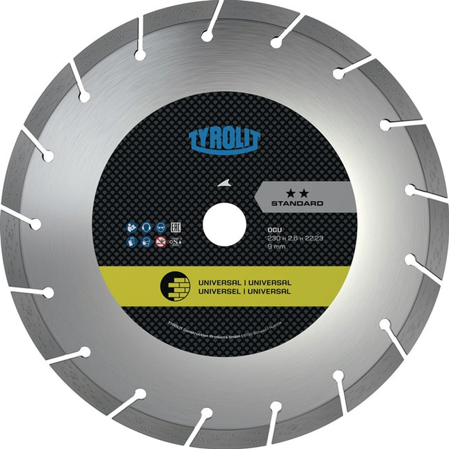 Disco diamantato TYROLIT DCU Standard Ø 125 mm foro 22,23 mm ( 4000845043 )