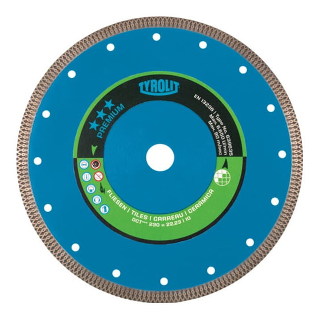 TYROLIT Diamanttrennscheibe Premium Ø 230 mm Bohrung 22,23 mm ( 4000845050 )