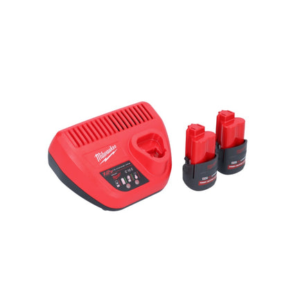 Milwaukee M12 PCG/310-252 Pistola per cartucce a batteria 12 V 310 ml + 2x batteria 2,5 Ah + caricabatteria
