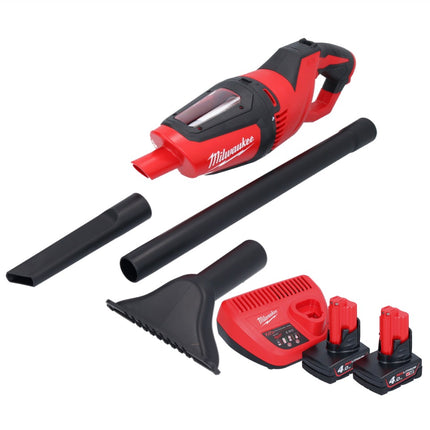 Odkurzacz akumulatorowy Milwaukee M12 HV-402 12 V + 2x akumulator 4,0 Ah + ładowarka
