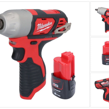 Milwaukee M12 BIW38-201 akumulatorowy klucz udarowy 12 V 135 Nm 3/8˝ + 1x akumulator 2,0 Ah - bez ładowarki