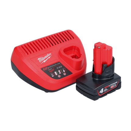 Llave de impacto inalámbrica Milwaukee M12 BIW38-401 12 V 135 Nm 3/8˝ + 1x batería 4,0 Ah + cargador